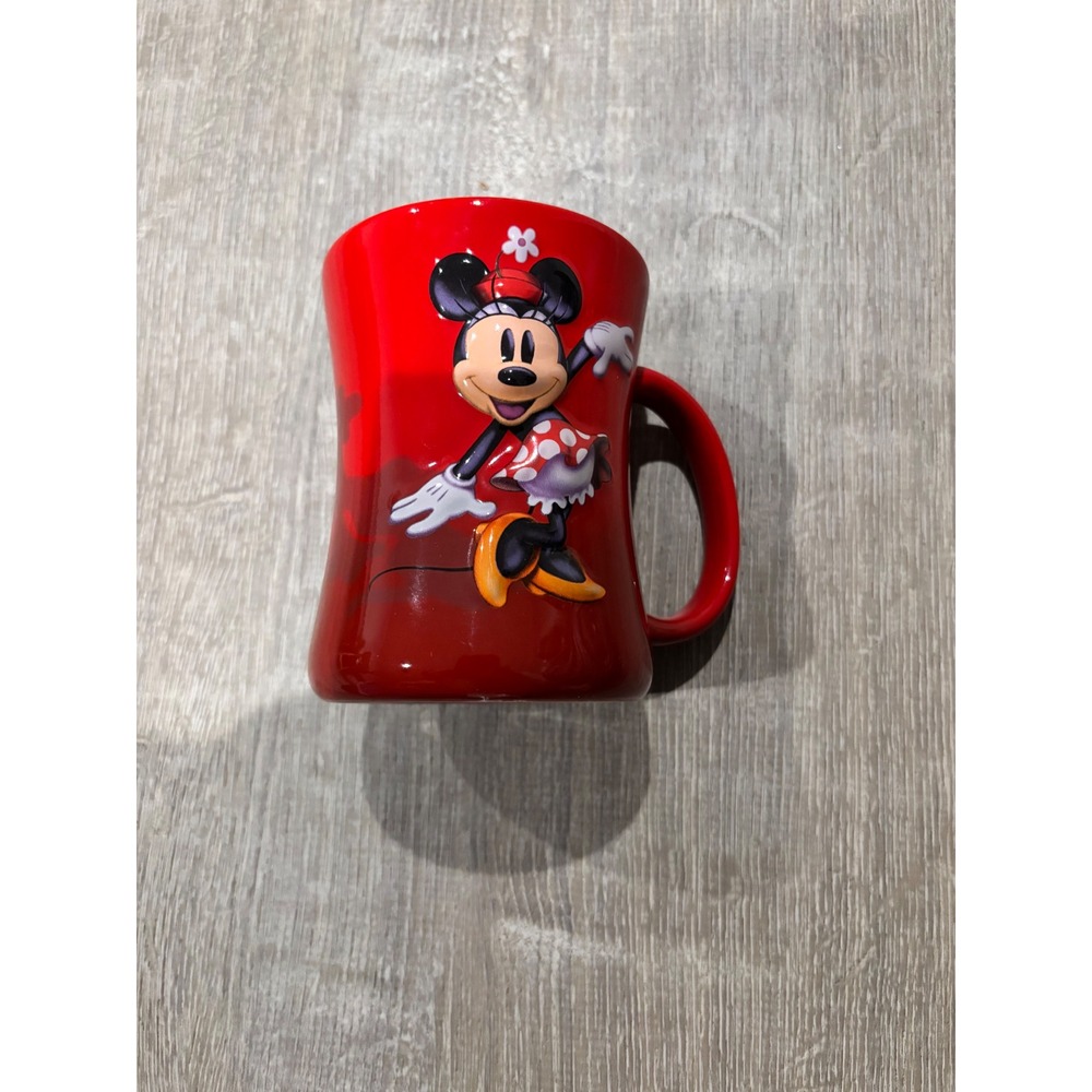 Disneyland Paris Minnie Mouse Red Ceramic‎ Coffee Mug Resort Exclusive Souvenir